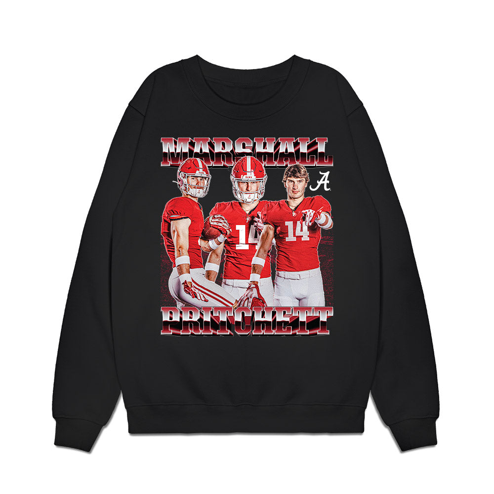 Alabama - NCAA Football : Marshall Pritchett - Collage Premium Crewneck Sweatshirt-0