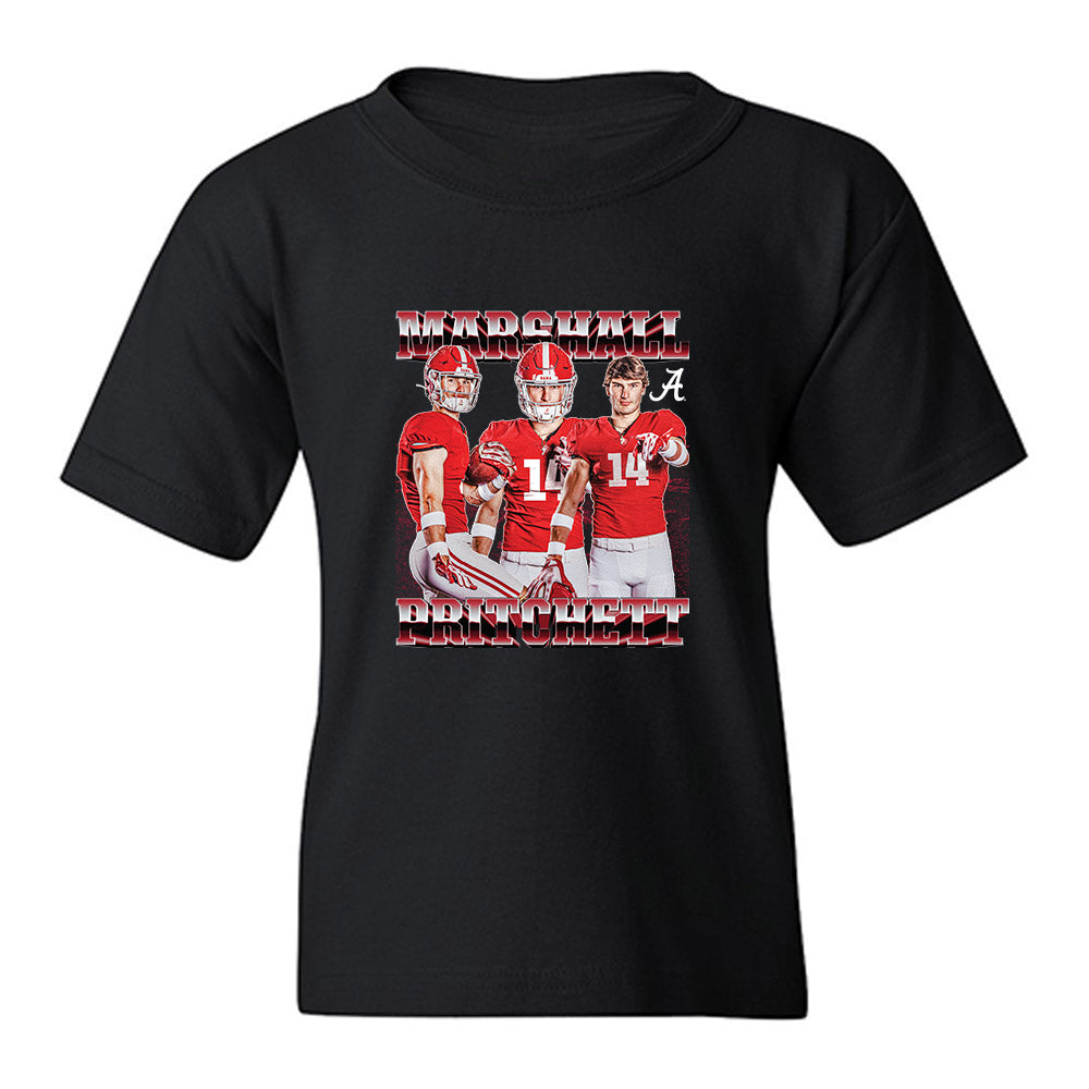 Alabama - NCAA Football : Marshall Pritchett - Collage Youth T-Shirt-0