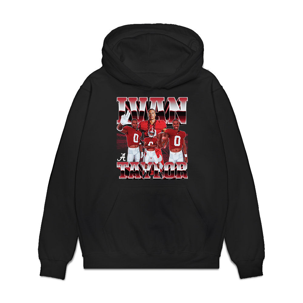 Alabama - NCAA Football : Ivan Taylor - Premium Hooded Sweatshirt-0