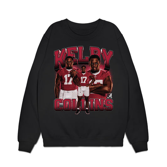Alabama - NCAA Football : Kelby Collins - Collage Premium Crewneck Sweatshirt-0