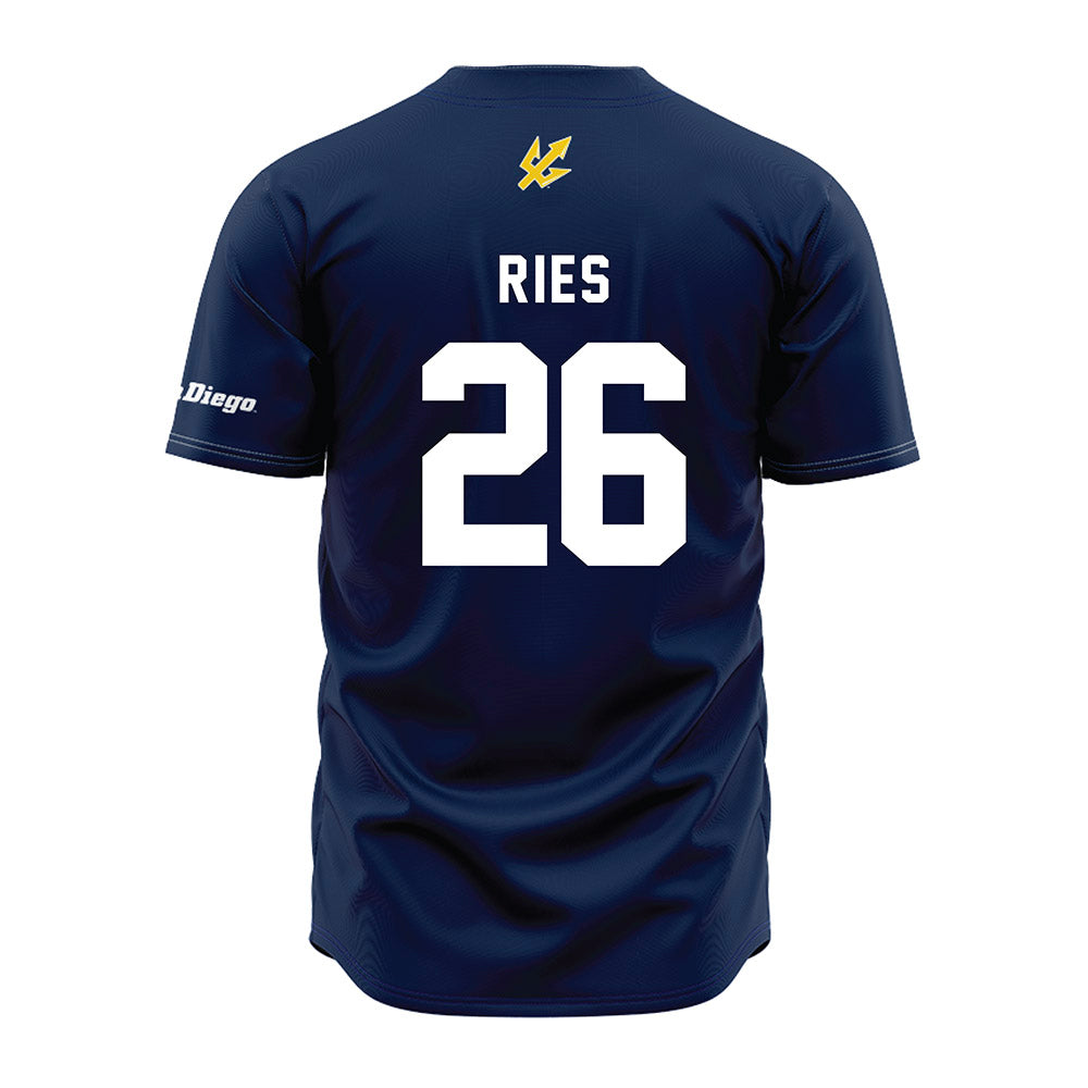 UCSD - NCAA Baseball : Nathan Ries - Jersey-1