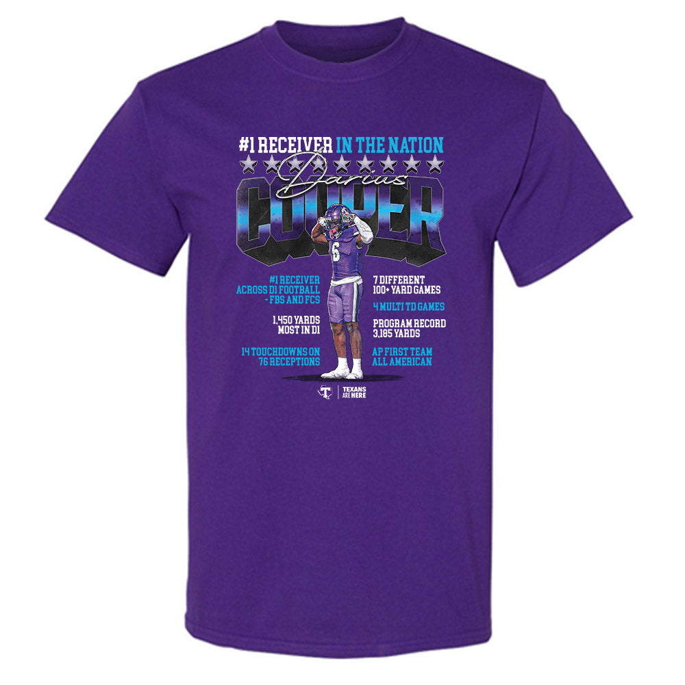 Tarleton State - NCAA Football : Darius Cooper - Player Collage T-Shirt-0