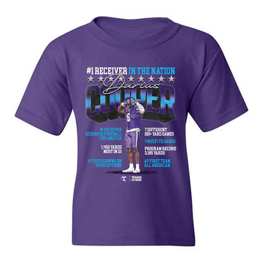 Tarleton State - NCAA Football : Darius Cooper - Player Collage Youth T-Shirt-0