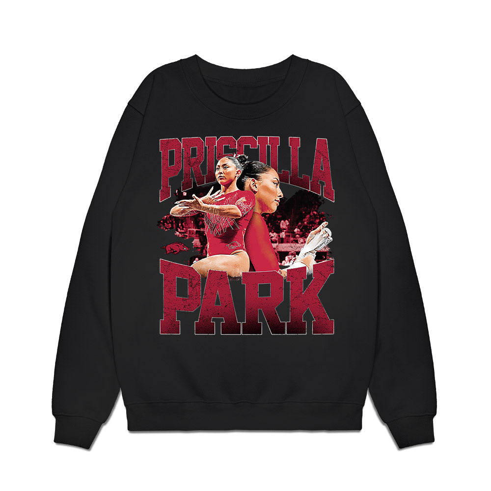 Arkansas - NCAA Women's Gymnastics : Priscilla Park - Premium Crewneck Sweatshirt-0