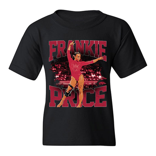 Arkansas - NCAA Women's Gymnastics : Frankie Price - Youth T-Shirt-0