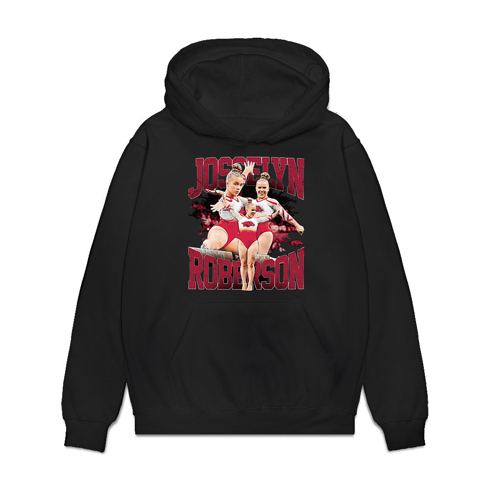 Arkansas - NCAA Women's Gymnastics : Joscelyn Roberson - Premium Hooded Sweatshirt-0