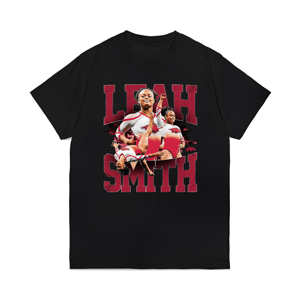 Arkansas - NCAA Women's Gymnastics : Leah Smith - Premium T-Shirt-0