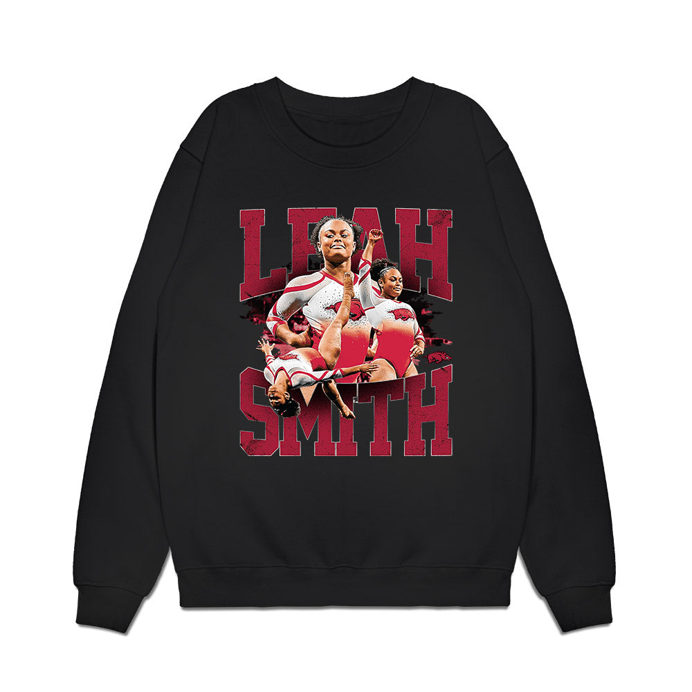 Arkansas - NCAA Women's Gymnastics : Leah Smith - Premium Crewneck Sweatshirt-0