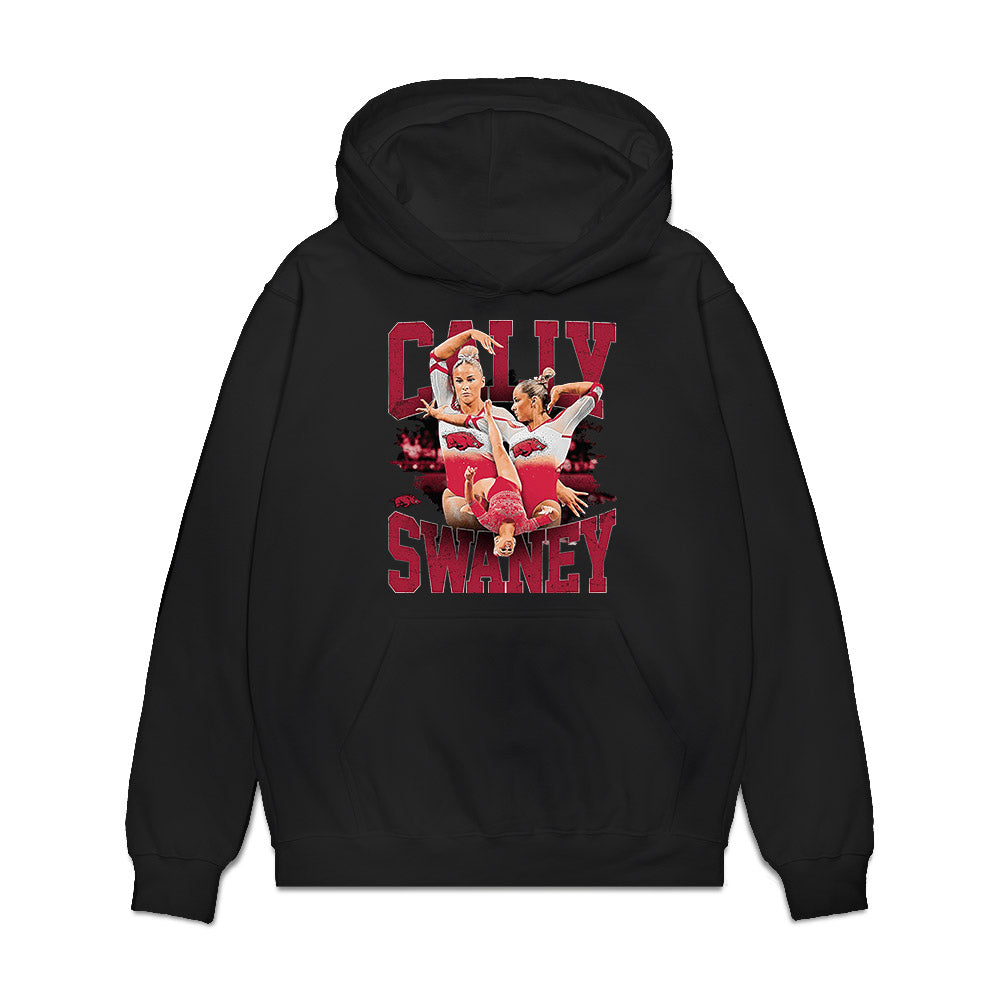Arkansas - NCAA Women's Gymnastics : Cally Swaney - Premium Hooded Sweatshirt-0