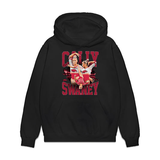 Arkansas - NCAA Women's Gymnastics : Cally Swaney - Premium Hooded Sweatshirt-0