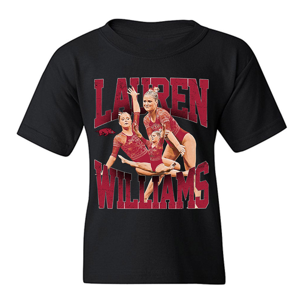 Arkansas - NCAA Women's Gymnastics : Lauren Williams - Youth T-Shirt-0