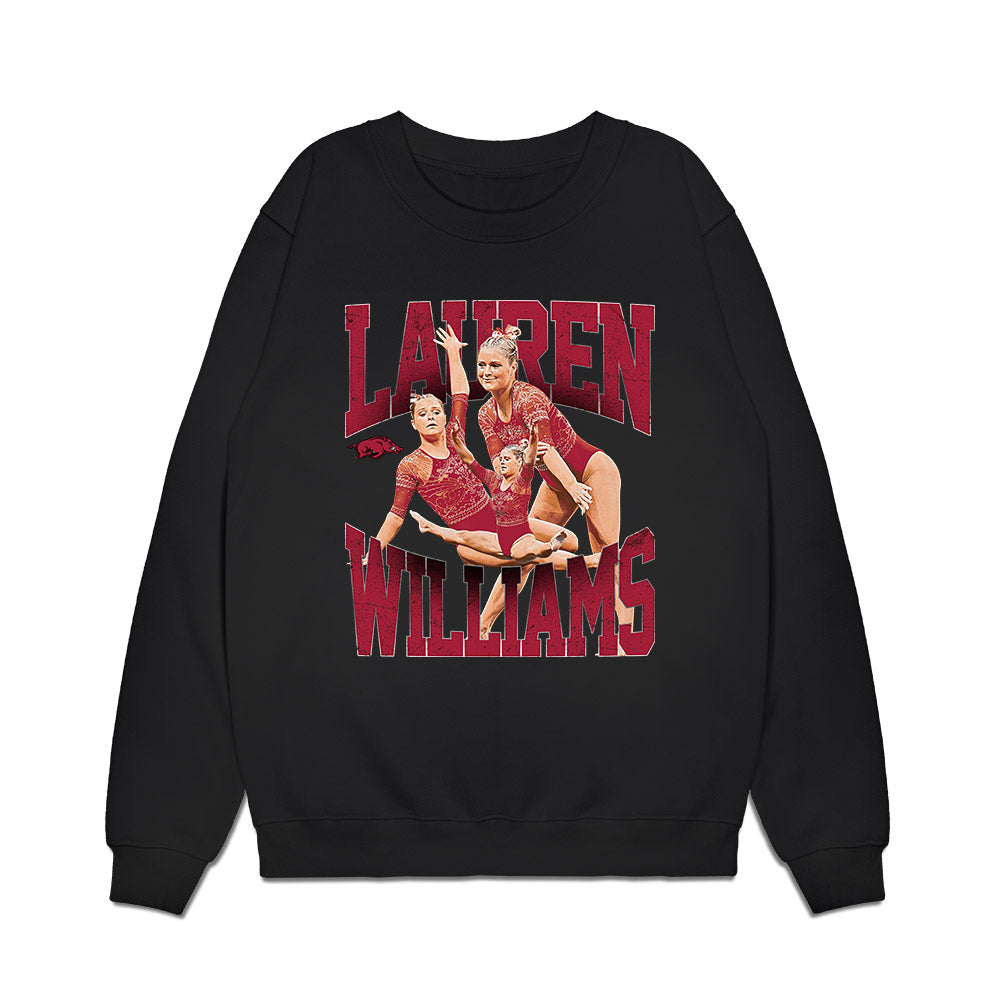 Arkansas - NCAA Women's Gymnastics : Lauren Williams - Premium Crewneck Sweatshirt-0