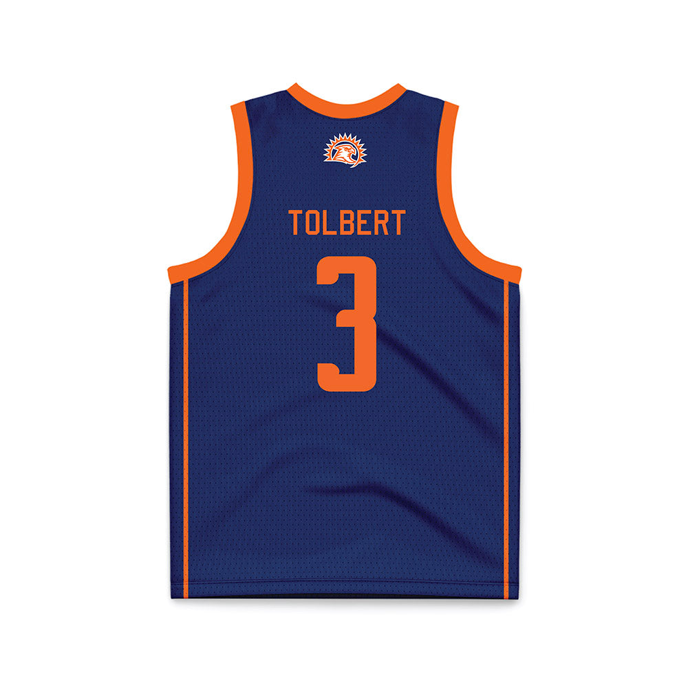 FPU - NCAA Women's Basketball : Trinity Tolbert - Navy Basketball Jersey-1