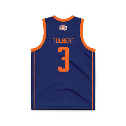 FPU - NCAA Women's Basketball : Trinity Tolbert - Navy Basketball Jersey-1
