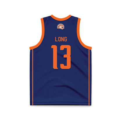 FPU - NCAA Women's Basketball : Mason Long - Navy Basketball Jersey-1