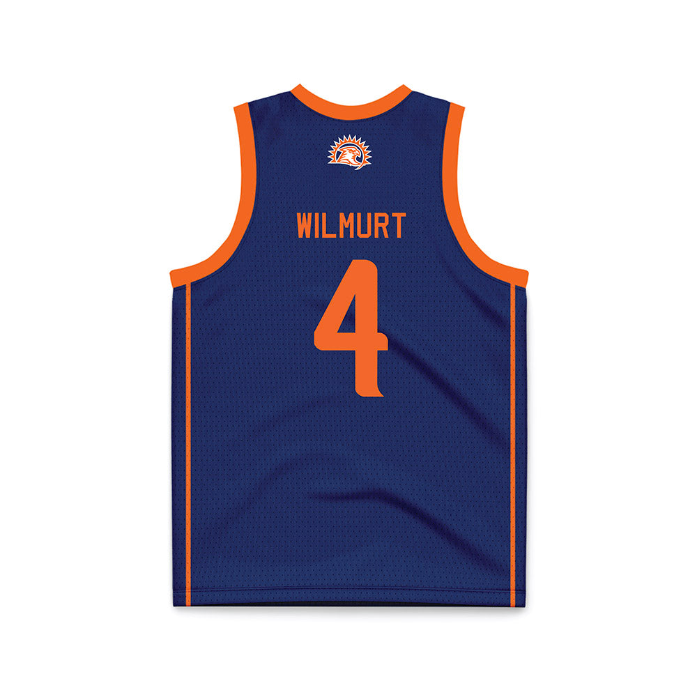 FPU - NCAA Women's Basketball : Kira Wilmurt - Navy Basketball Jersey-1