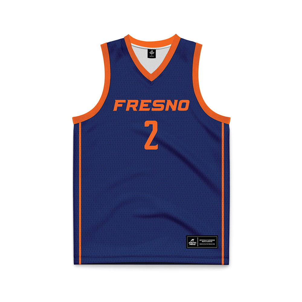 FPU - NCAA Women's Basketball : Aaliyah Seuell - Navy Basketball Jersey-0