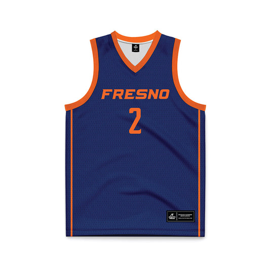 FPU - NCAA Women's Basketball : Aaliyah Seuell - Navy Basketball Jersey-0