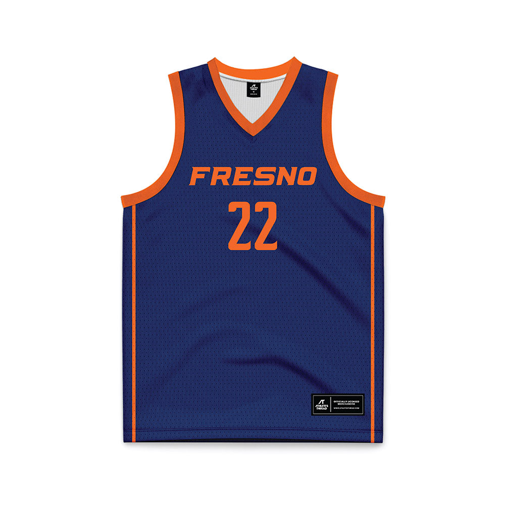 FPU - NCAA Women's Basketball : Nina Wisniewski - Navy Basketball Jersey-0