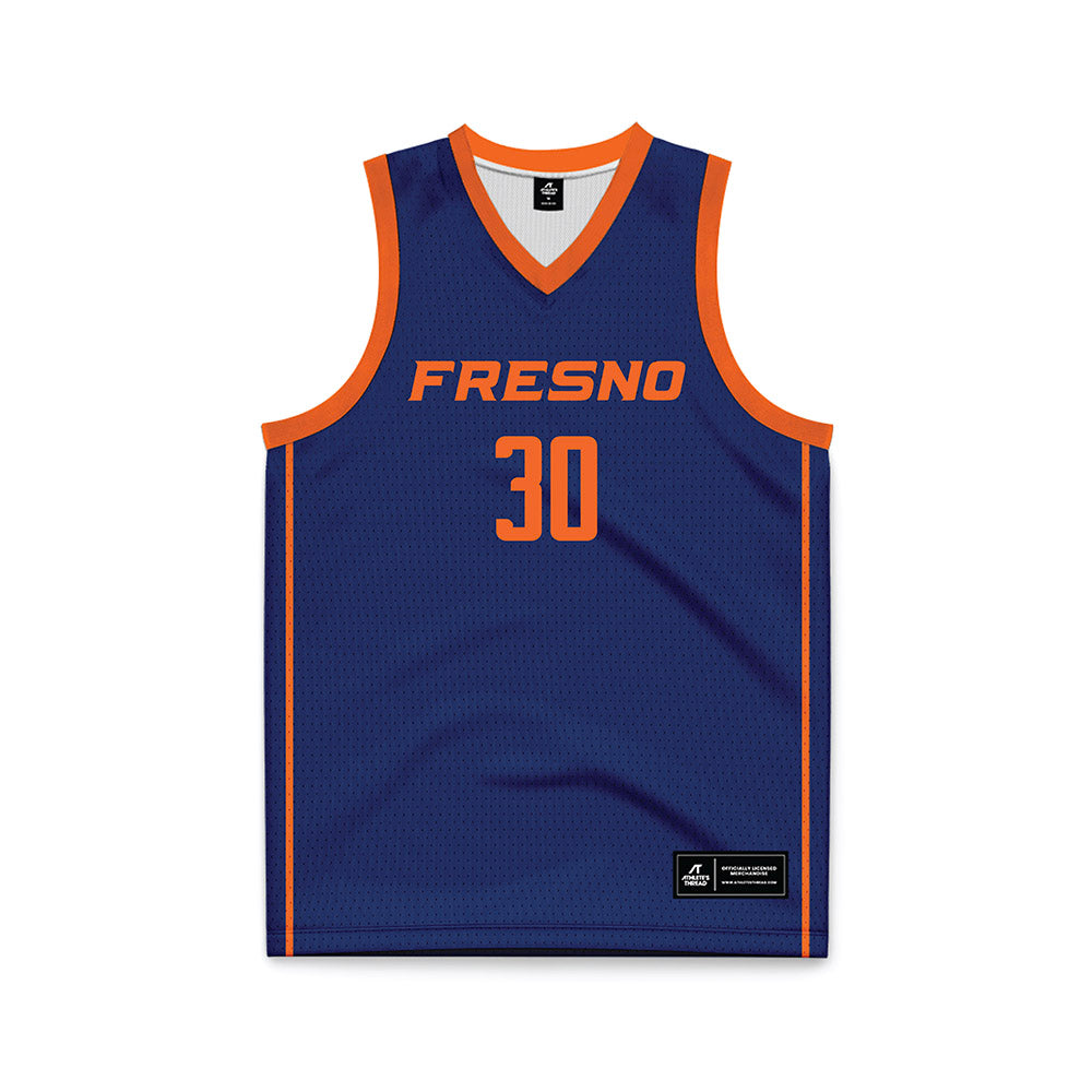 FPU - NCAA Women's Basketball : Jordyn Ybarra - Navy Basketball Jersey-0