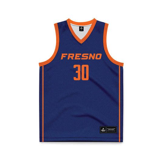 FPU - NCAA Women's Basketball : Jordyn Ybarra - Navy Basketball Jersey-0