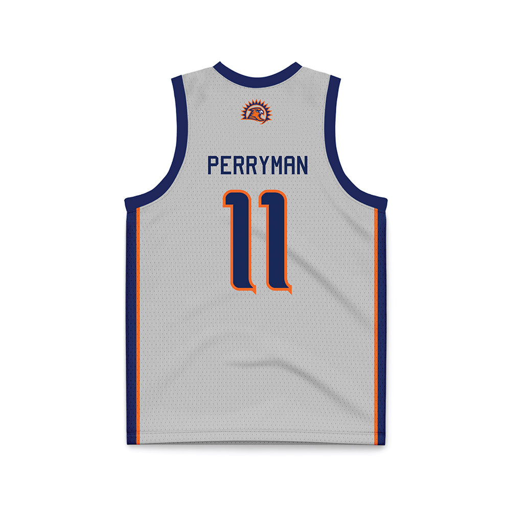 FPU - NCAA Women's Basketball : Alexa Perryman - Light Grey Basketball Jersey-1