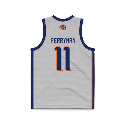 FPU - NCAA Women's Basketball : Alexa Perryman - Light Grey Basketball Jersey-1