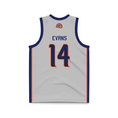 FPU - NCAA Women's Basketball : Sienna Evans - Light Grey Basketball Jersey-1