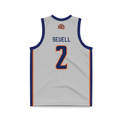 FPU - NCAA Women's Basketball : Aaliyah Seuell - Light Grey Basketball Jersey-1