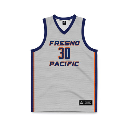FPU - NCAA Women's Basketball : Jordyn Ybarra - Light Grey Basketball Jersey-0