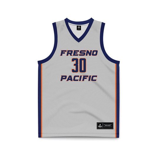 FPU - NCAA Women's Basketball : Jordyn Ybarra - Light Grey Basketball Jersey-0