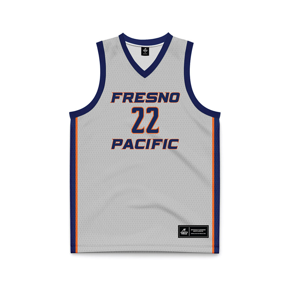 FPU - NCAA Women's Basketball : Nina Wisniewski - Light Grey Basketball Jersey-0
