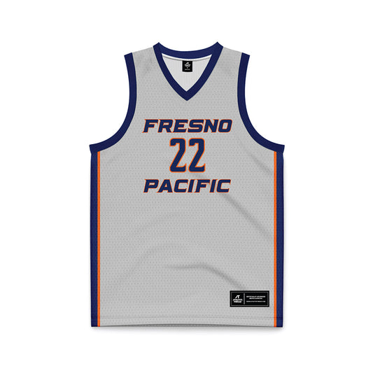 FPU - NCAA Women's Basketball : Nina Wisniewski - Light Grey Basketball Jersey-0