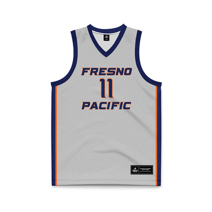 FPU - NCAA Women's Basketball : Alexa Perryman - Light Grey Basketball Jersey-0