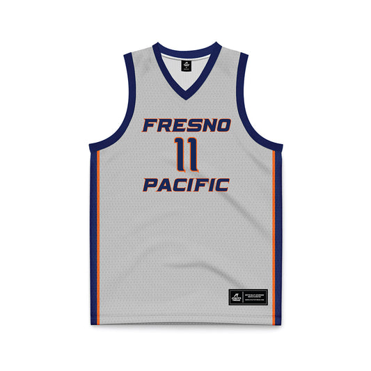 FPU - NCAA Women's Basketball : Alexa Perryman - Light Grey Basketball Jersey-0