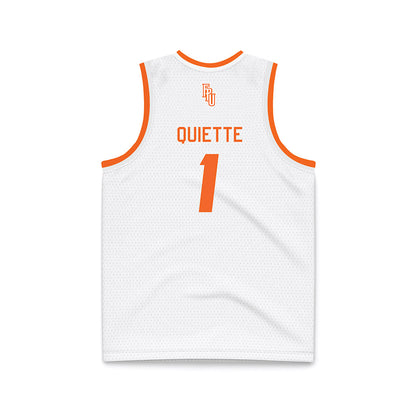 FPU - NCAA Men's Basketball : Gabriel Quiette - White Basketball Jersey-1
