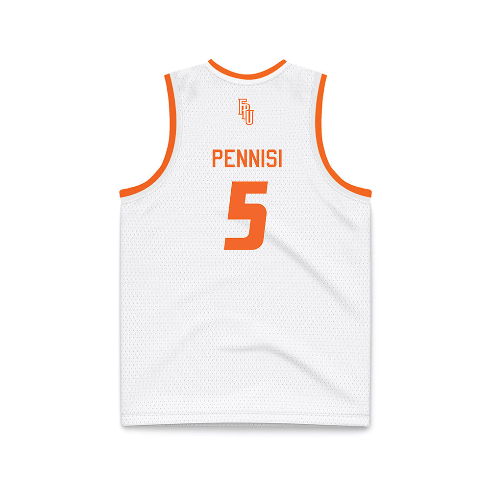FPU - NCAA Men's Basketball : Harrison Pennisi - White Basketball Jersey-1