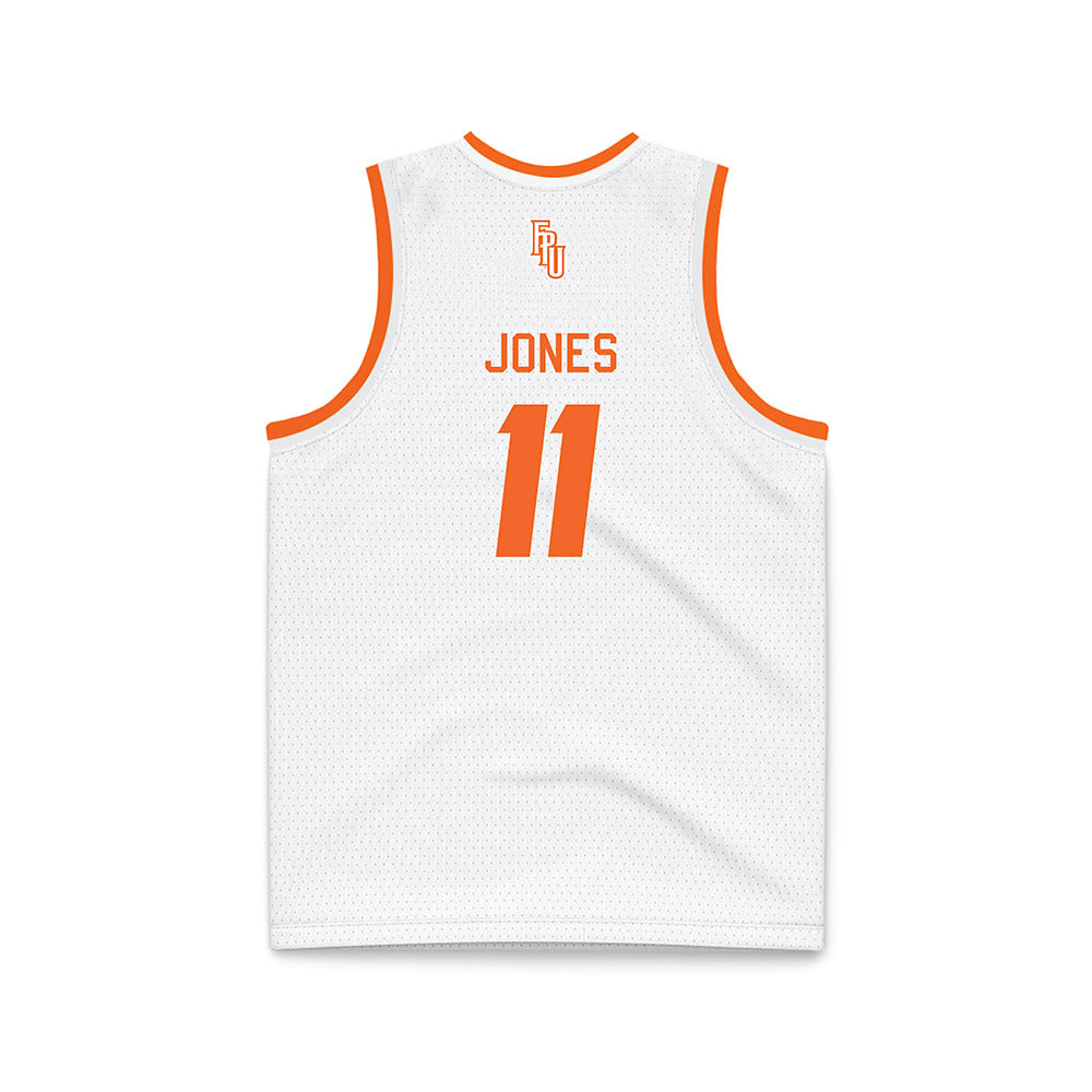 FPU - NCAA Men's Basketball : Loukas Jones - White Basketball Jersey-1