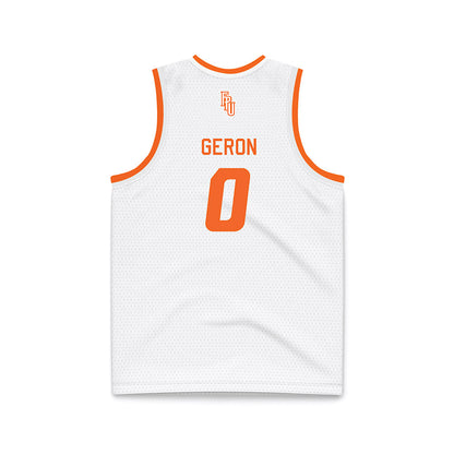 FPU - NCAA Men's Basketball : Jaden Geron - White Basketball Jersey-1