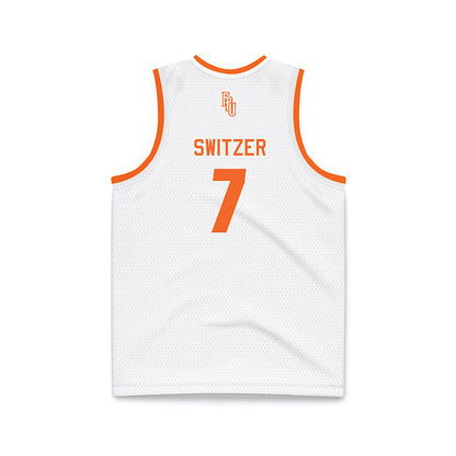 FPU - NCAA Men's Basketball : Liam Switzer - White Basketball Jersey-1