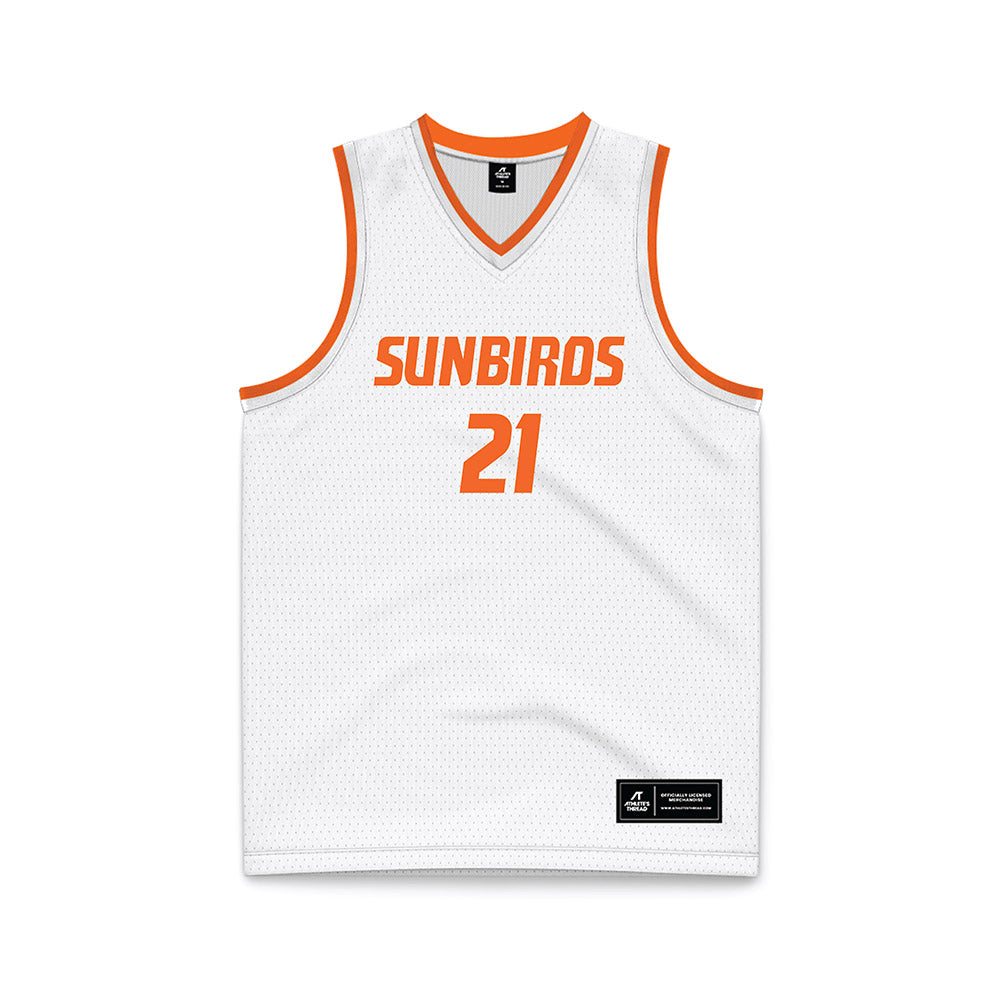 FPU - NCAA Men's Basketball : Gavyn Cirricione - White Basketball Jersey-0