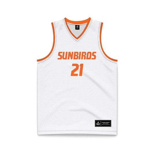 FPU - NCAA Men's Basketball : Gavyn Cirricione - White Basketball Jersey-0