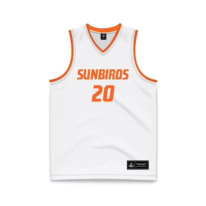 FPU - NCAA Men's Basketball : Arman Arisian - White Basketball Jersey-0