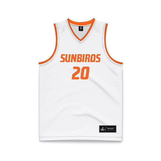 FPU - NCAA Men's Basketball : Arman Arisian - White Basketball Jersey-0