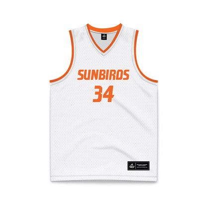 FPU - NCAA Men's Basketball : Logan Kilbert - White Basketball Jersey-0