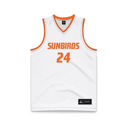 FPU - NCAA Men's Basketball : Silas Rodriguez - White Basketball Jersey-0