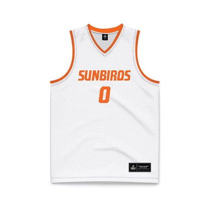 FPU - NCAA Men's Basketball : Jaden Geron - White Basketball Jersey-0