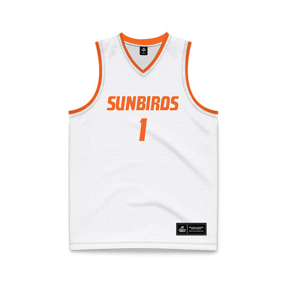 FPU - NCAA Men's Basketball : Gabriel Quiette - White Basketball Jersey-0