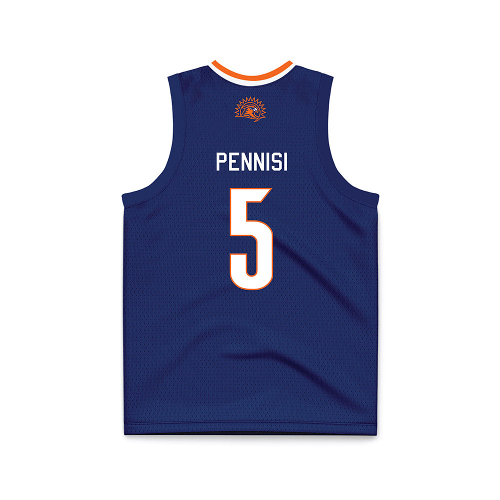 FPU - NCAA Men's Basketball : Harrison Pennisi - Navy Basketball Jersey-1