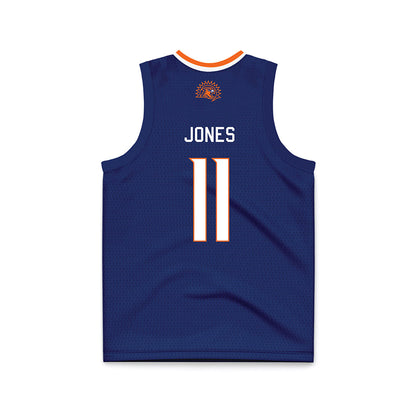 FPU - NCAA Men's Basketball : Loukas Jones - Navy Basketball Jersey-1